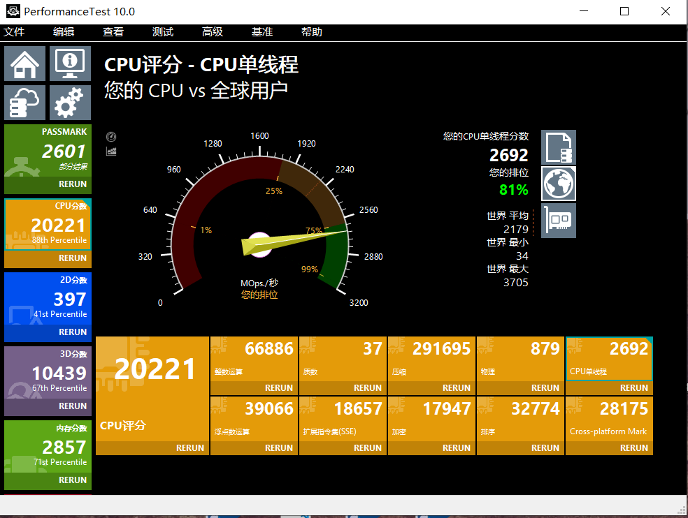 PerformanceTest 综合电脑性能测试软件 （v10.0.1007）-PK技术网