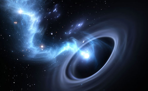 天文学藕合：超级黑洞能够从宇宙空间的澎涨中吸取品质