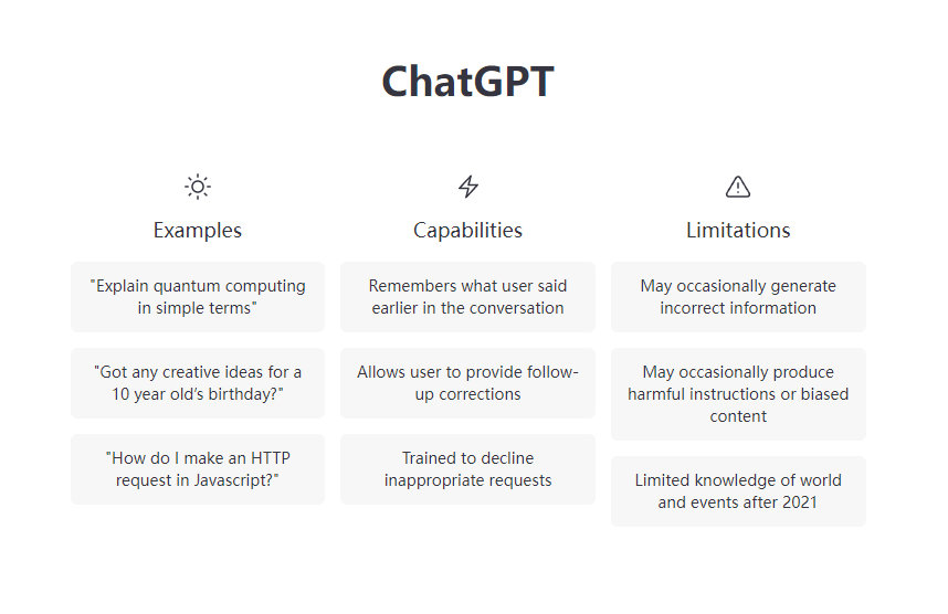ChatGPT：人工智能聊天机器人(免注册)